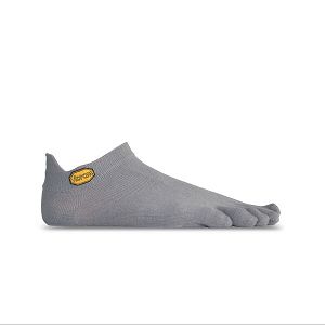 Vibram No Show Grey Mens 5toe-socks | India-670329